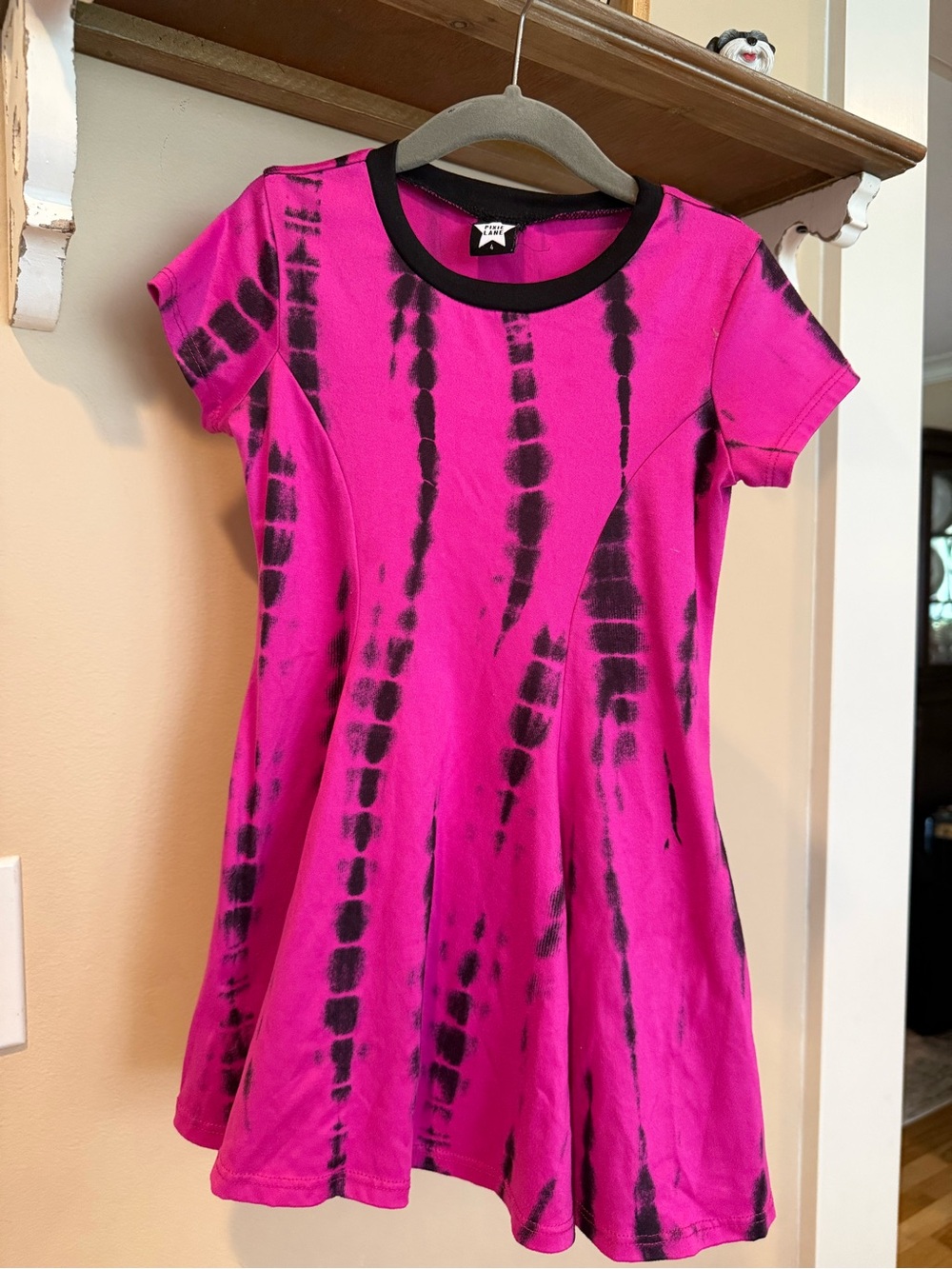 Kids Tie-Dye Pink Short Sleeve Dress